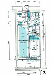 ザ・パークハウス福岡タワーズWEST 1LDKの間取図画像