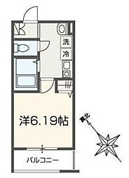 ＭＥＬＤＩＡ大袋 3階1Kの間取り