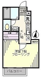 ブリッサ 1Kの間取図画像