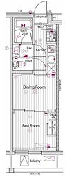 ガーラ上板橋グランドステージ 1DKの間取図画像