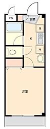 フェリーチェ春日町 1Kの間取図画像