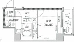 アイルグランデ東京竹ノ塚 5階1Kの間取り