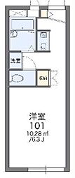 レオパレス三橋 1Kの間取図画像