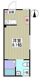 フォルテ西川口 ワンルームの間取図画像