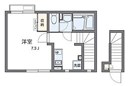 クレイノBrillaest 1Kの間取図画像