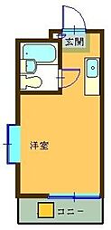 メゾンドＮＳＫ 3階ワンルームの間取り