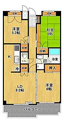 アネックス郡山 3LDKの間取図画像