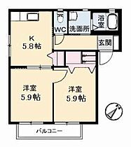 エポック・ヴィラ　Ｂ棟 B0105 ｜ 鳥取県米子市河岡256-70（賃貸アパート2K・1階・43.01㎡） その2