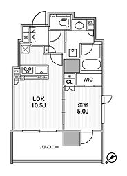 ディームス渋谷本町 1LDKの間取図画像