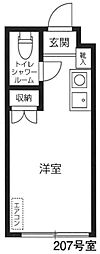 サン・ジュンコ ワンルームの間取図画像