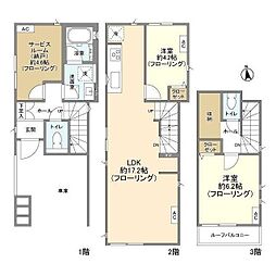 Kolet西荻窪#03 1階2SLDKの間取り