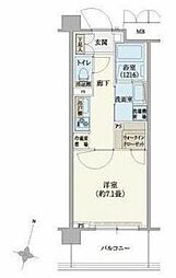 リージア経堂テラスガーデン 1Kの間取図画像