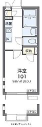 CLEINOMUSASHI壱号館 1Kの間取図画像