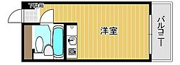 シティパーク薬院 ワンルームの間取図画像