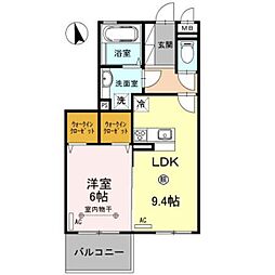 Famille 1LDKの間取図画像