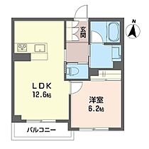 キュエール 00201 ｜ 栃木県宇都宮市東今泉１丁目2751-41、-48、2752-57（賃貸マンション1LDK・2階・44.59㎡） その2