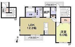 トネリコメゾンN 1LDKの間取図画像