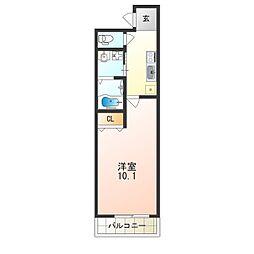 Osaka Metro谷町線 太子橋今市駅 徒歩5分の賃貸アパート 2階1Kの間取り