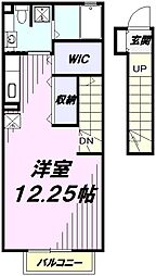 ファミール多摩平 ワンルームの間取図画像