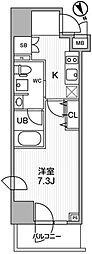 STAGEFIRST浅草橋2 1Kの間取図画像