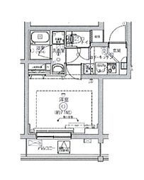 ベルシード横濱南太田II 4階1Kの間取り