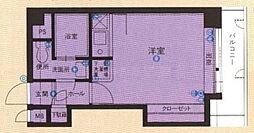 エステート.モア高宮CINQ 1Kの間取図画像