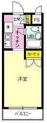 リッチマウント 1Kの間取図画像