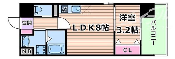 ビガーポリス486与力町公園II ｜大阪府大阪市北区同心１丁目(賃貸マンション1LDK・5階・29.52㎡)の写真 その2