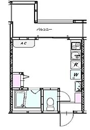 アパート ワンルームの間取図画像