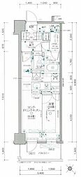 デュオステージ関内2 1LDKの間取図画像