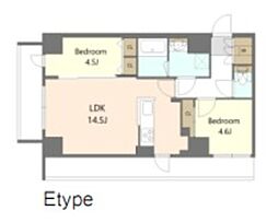 S-RESIDENCE高島平asolea 7階2LDKの間取り