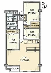 間取図画像 3LDK