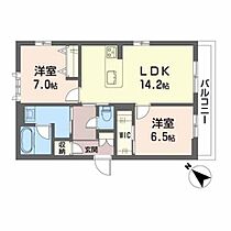 グラン　ブルーIII 0201 ｜ 滋賀県栗東市目川818（賃貸マンション2LDK・2階・66.43㎡） その2