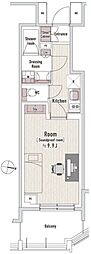 渋谷区本町3丁目マンション 1Kの間取図画像