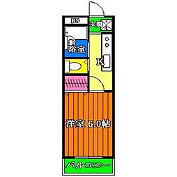 ヴィスタコート舞浜 1Kの間取図画像