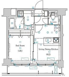 ラフィスタときわ台 1LDKの間取図画像