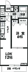 ルゴーサローズ 1LDKの間取図画像