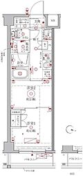 クレイシアIDZ幡ヶ谷 2Kの間取図画像