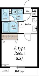 リブリ・松戸馬橋 1階1Kの間取り
