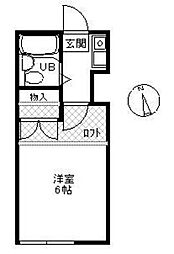レオパレス司ハウス辻堂 1Kの間取図画像