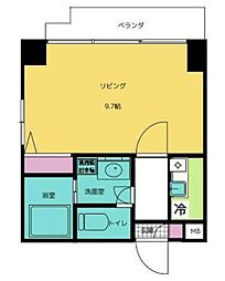 レジデンス八王子上野町 ワンルームの間取図画像