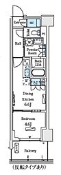 ロイヤルパークス赤羽サウス 1DKの間取図画像