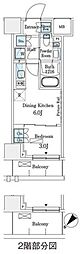 パークアクシス横浜伊勢佐木町通り 1DKの間取図画像