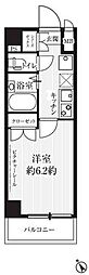 HF武蔵小山レジデンス 1Kの間取図画像