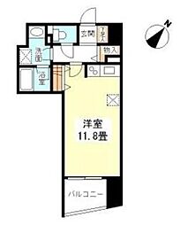 TKフラッツ渋谷 ワンルームの間取図画像