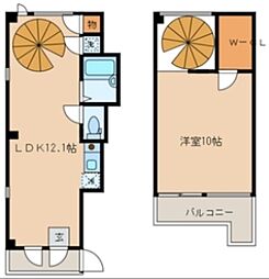 MMS8 1LDKの間取図画像