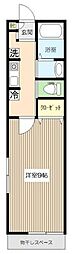 ハイツアヅミノ 1Kの間取図画像