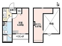 Grande Mare 堺東 1階1Kの間取り