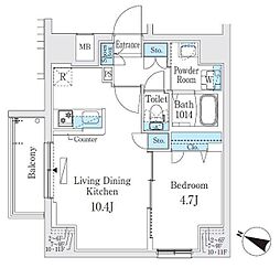 間取図画像 1LDK