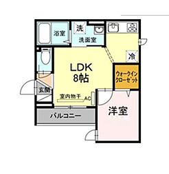 NOAH 1階1LDKの間取り